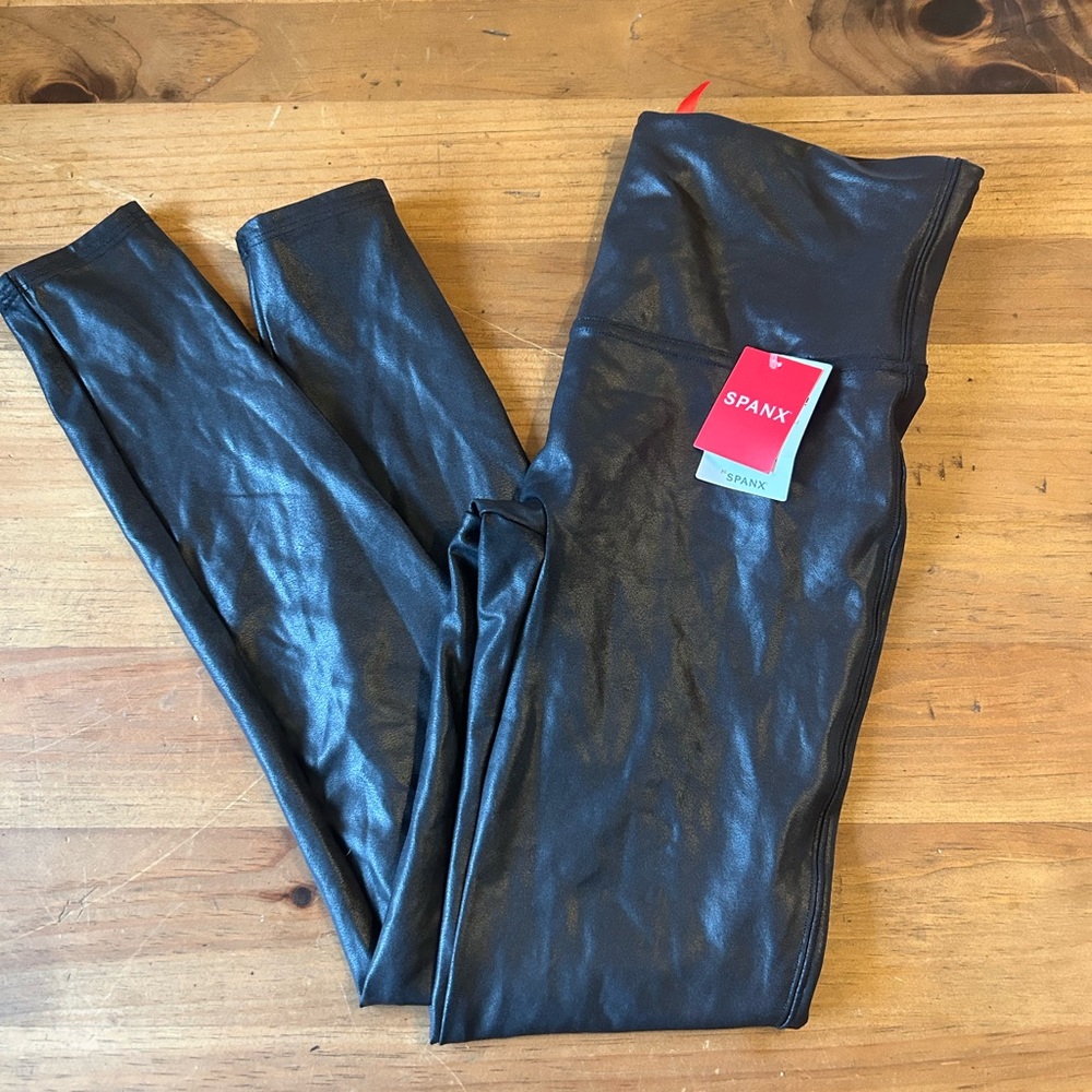 Spanx faux leather leggings